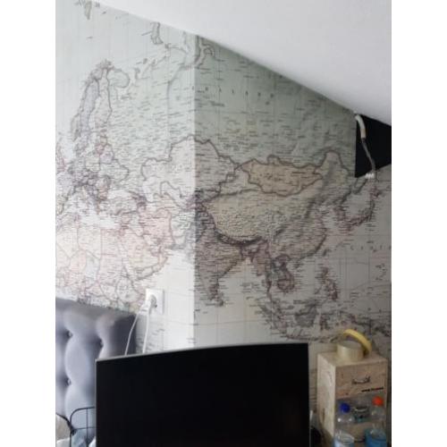 Fotobehang wereldkaart