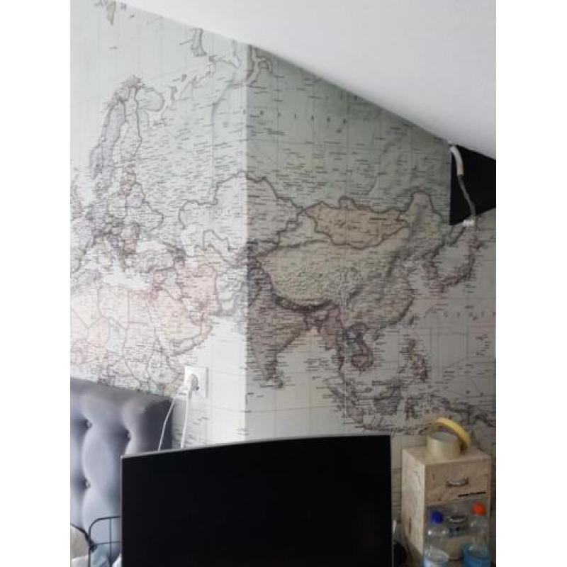 Fotobehang wereldkaart