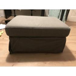 Ikea Kivik voetenbank met bergruimte grijs/ bruin