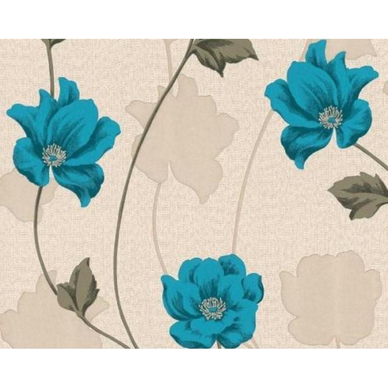 AS Creation Chicago rood bloemen behang 3085-11