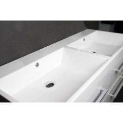Saniclass Rome badmeubel 120cm black wood zonder kraangat