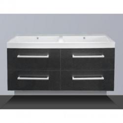 Saniclass Rome badmeubel 120cm black wood zonder kraangat