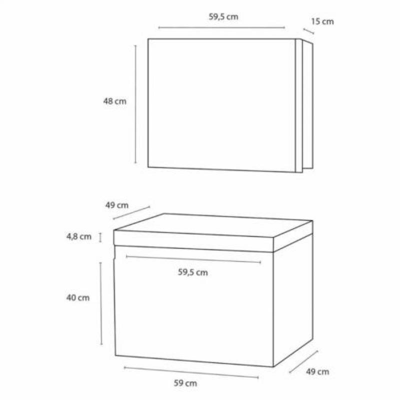 Badmeubelset Differnz Shout 60x49x45 cm Wit (Incl verlich...