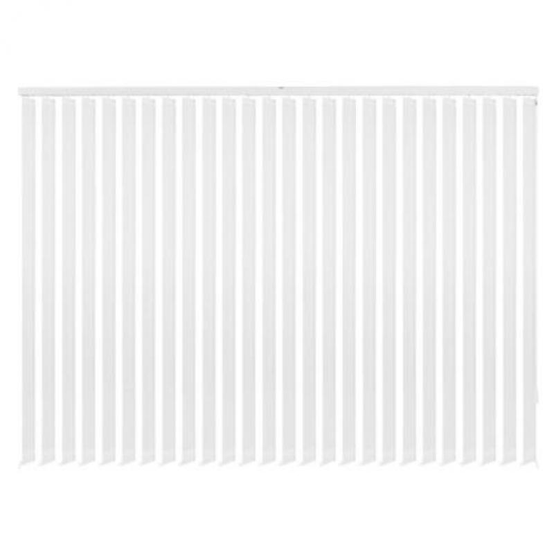vidaXL Verticale jaloezie wit stof 120x250 cm