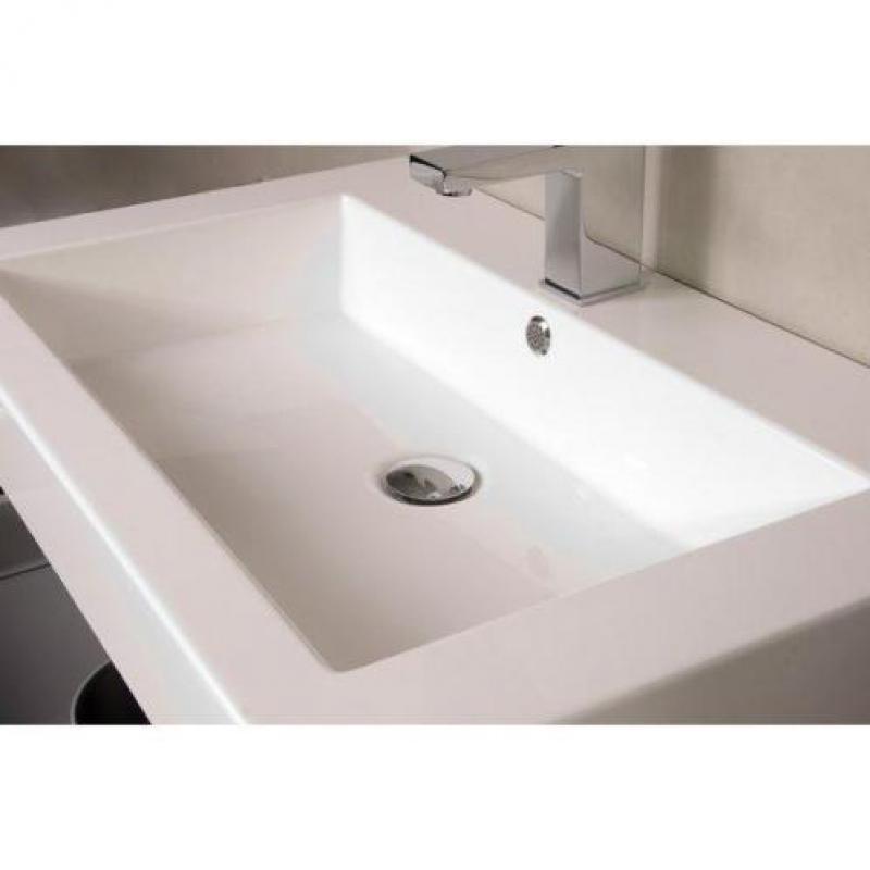 Saniclass Florence badmeubel 80x47cm hoogglans wit