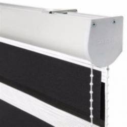 Duo roller / Roljaloezie zwart 110cm breed