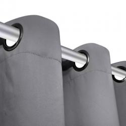 vidaXL Gordijnen met metalen ringen verduisterend 135x175 gr