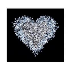 aanbieding Fotobehang Hart 300x280cm Diamant voor €45