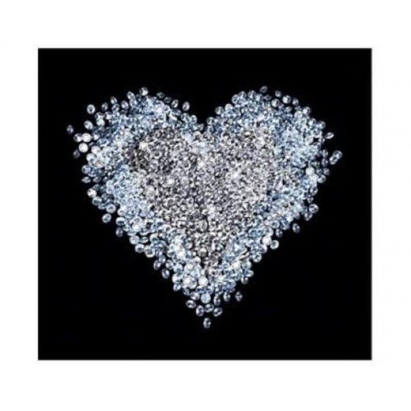 aanbieding Fotobehang Hart 300x280cm Diamant voor €45