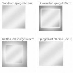 Badmeubel Trendline 60cm Hoogglans antraciet Softclose (V...