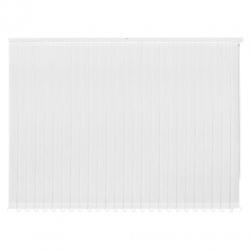 vidaXL Verticale jaloezie wit stof 120x250 cm