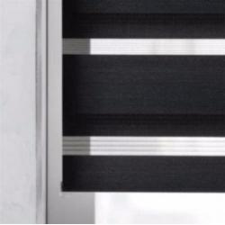Duo roller / Roljaloezie zwart 110cm breed