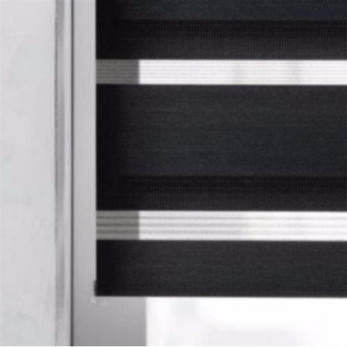 Duo roller / Roljaloezie zwart 110cm breed
