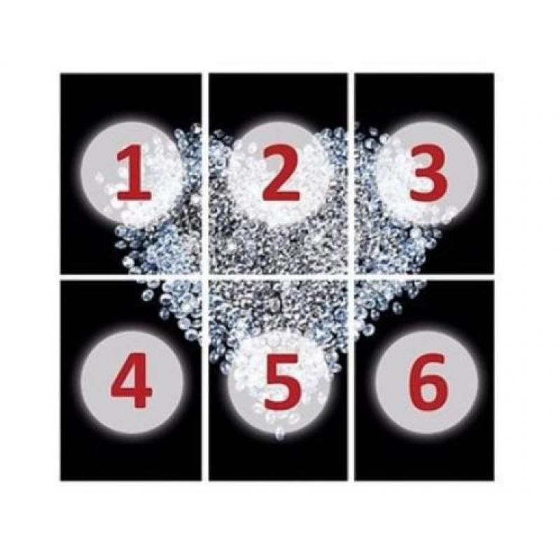 aanbieding Fotobehang Hart 300x280cm Diamant voor €45