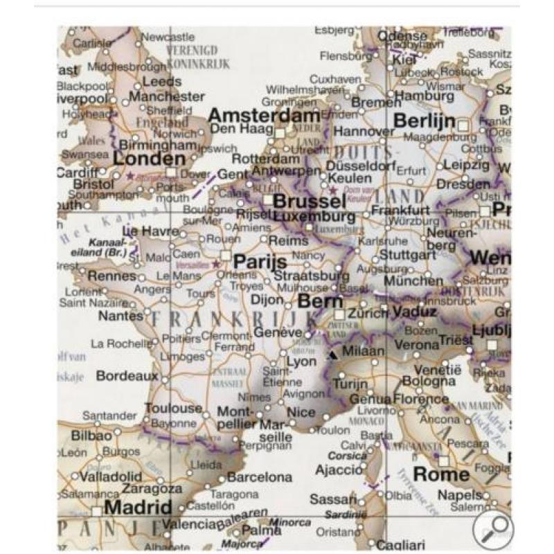 Fotobehang wereldkaart