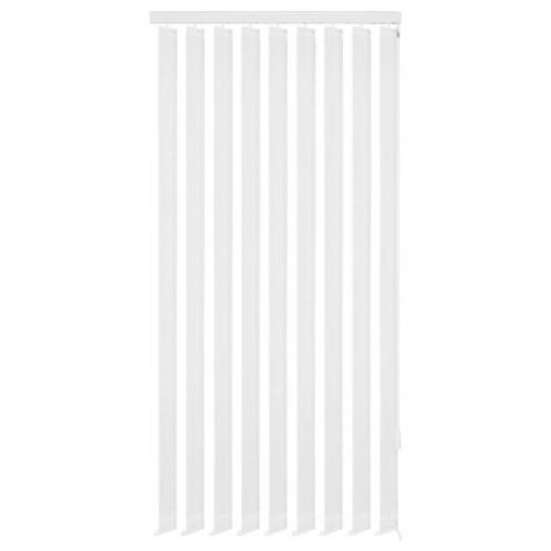 vidaXL Verticale jaloezie wit stof 120x250 cm
