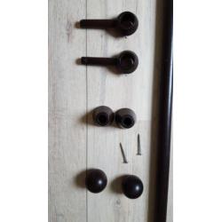 Houten gordijnroede