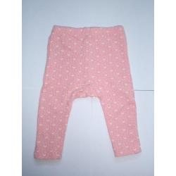 Noppies Roze Broekje Legging Broek Stipjes Wit maat 50 56 48