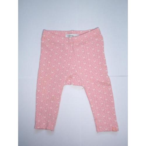 Noppies Roze Broekje Legging Broek Stipjes Wit maat 50 56 48