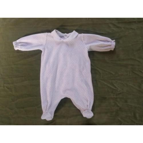 Petit Bateau boxpakje onesie wit goud glitter 50 / 56