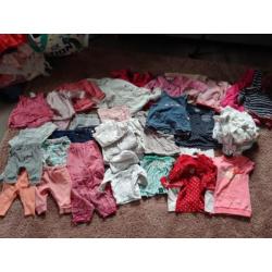 Pakket meisjes baby kleding! Maat 50 en 56