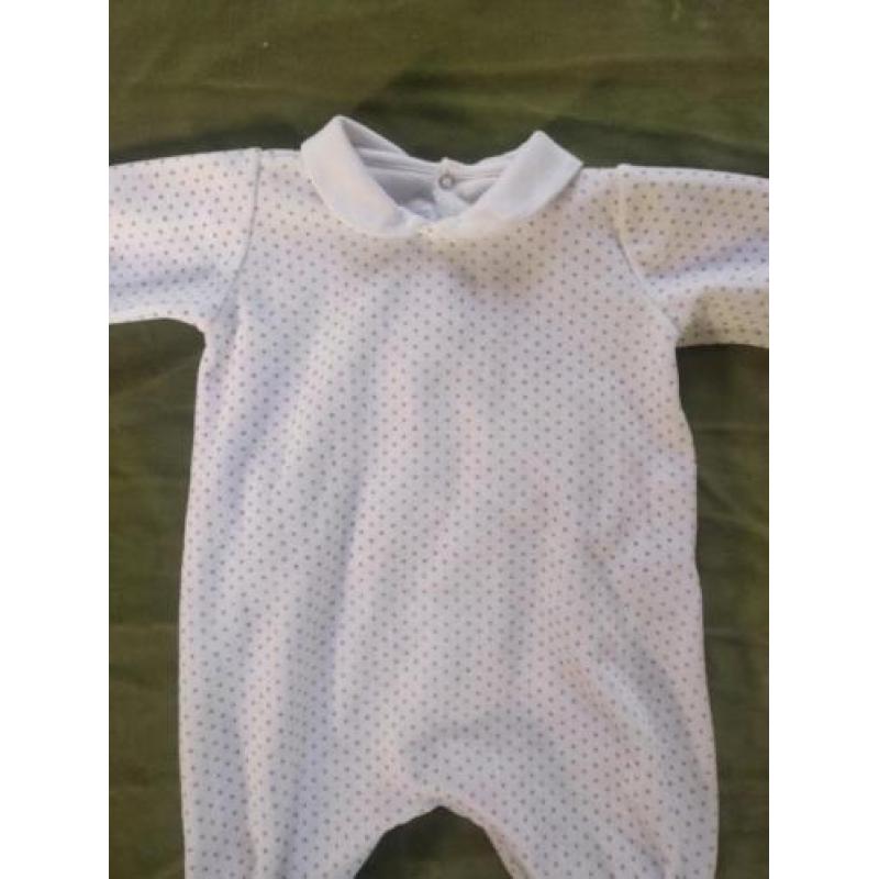 Petit Bateau boxpakje onesie wit goud glitter 50 / 56
