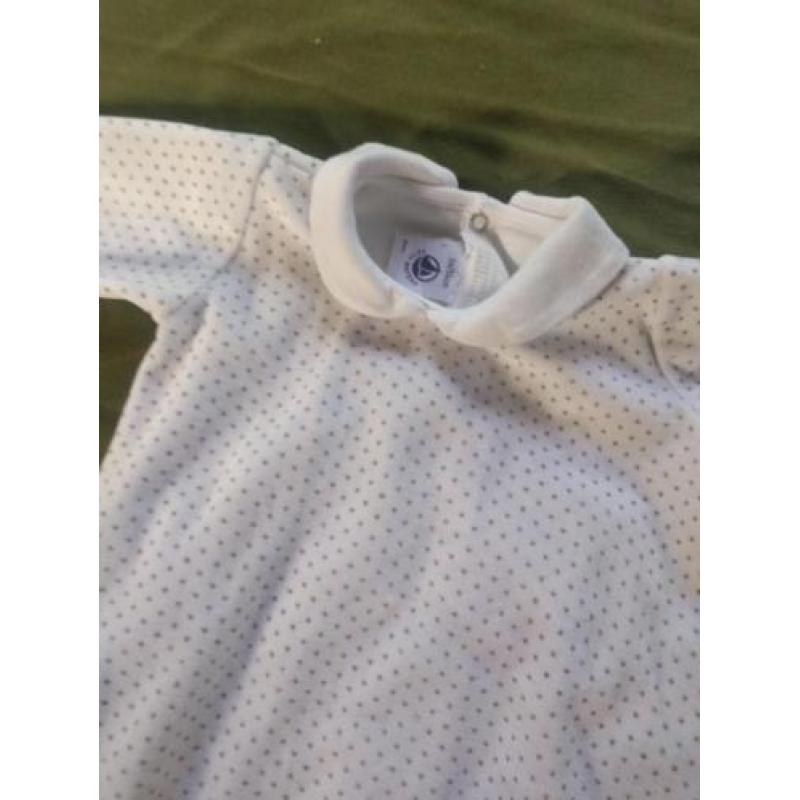 Petit Bateau boxpakje onesie wit goud glitter 50 / 56