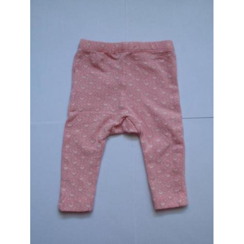 Noppies Roze Broekje Legging Broek Stipjes Wit maat 50 56 48