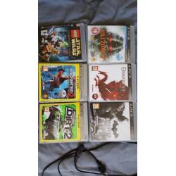 Playstation 3 inc controller en 6 games!