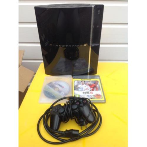 Playstation 3 spelcomputer met controller en 2 fifa spellen