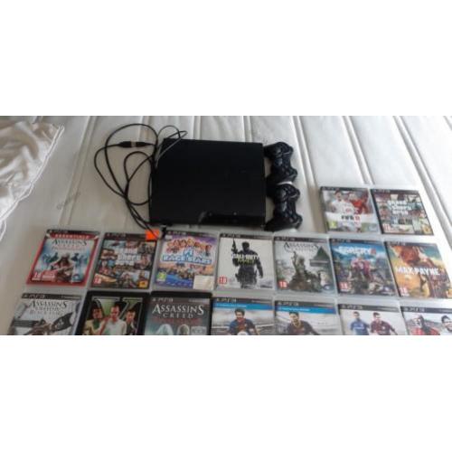 Ps3 incl. 2 Controllers en veel spellen