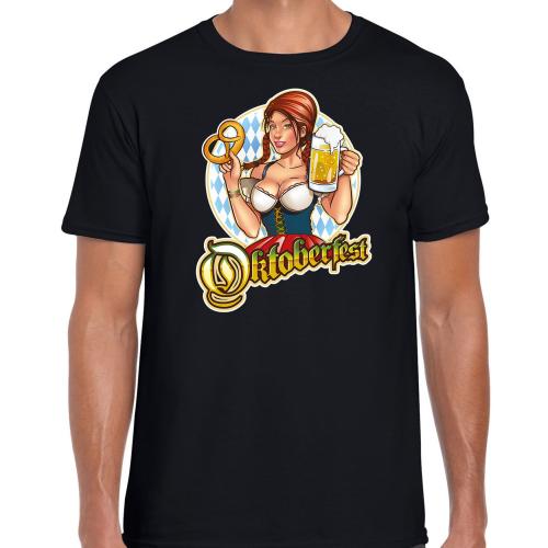 Oktoberfest / bierfeest drank fun t-shirt outfit zwart voor heren